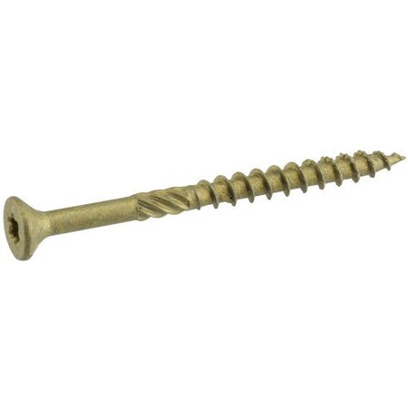 Hillman Wood Screw, #10, 2-1/2 in, Epoxy Coated Steel Flat Head Torx Drive 967789